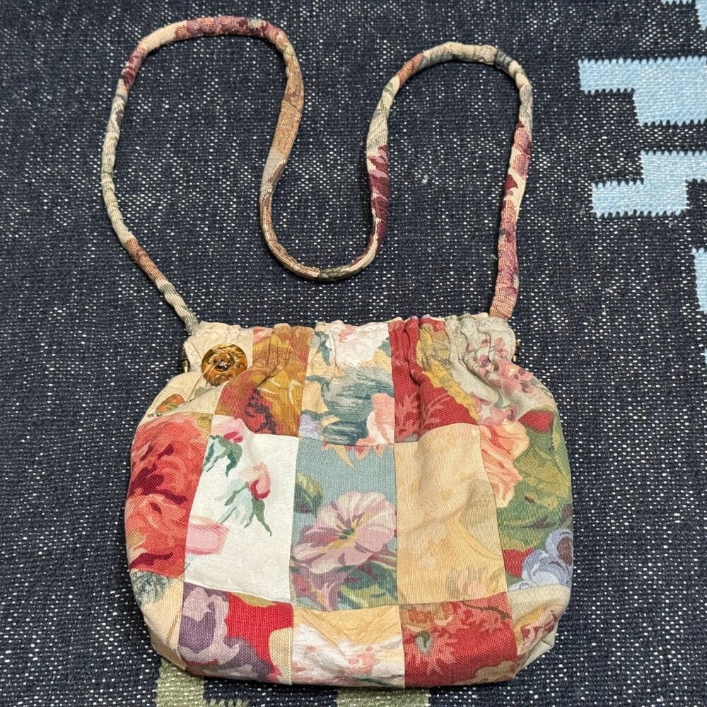 JeriBags Patchwork Floral Tapestry Project Knitti… - image 1